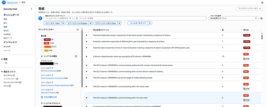 SecurityHub脅威_トップページ