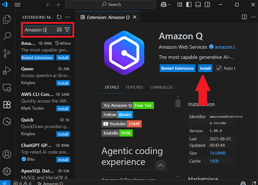 Visual Studio Code 検索バー入力