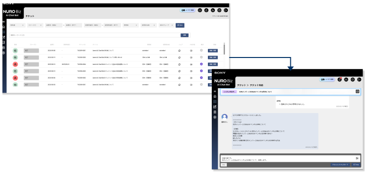 チケット管理機能