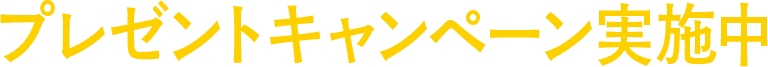 プレゼントキャンペーン実施中